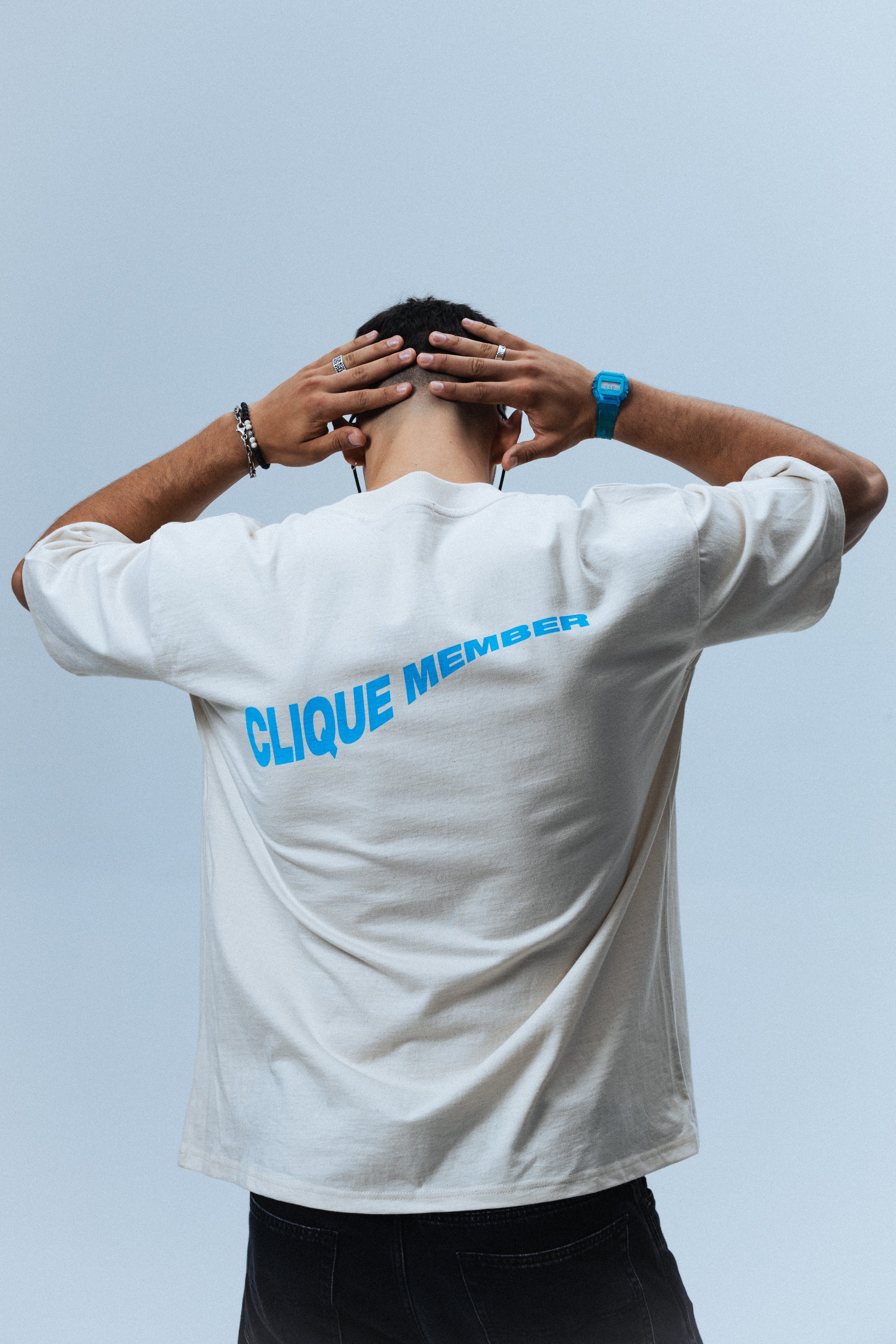 BLUE CLIQUE MEMBER TEE