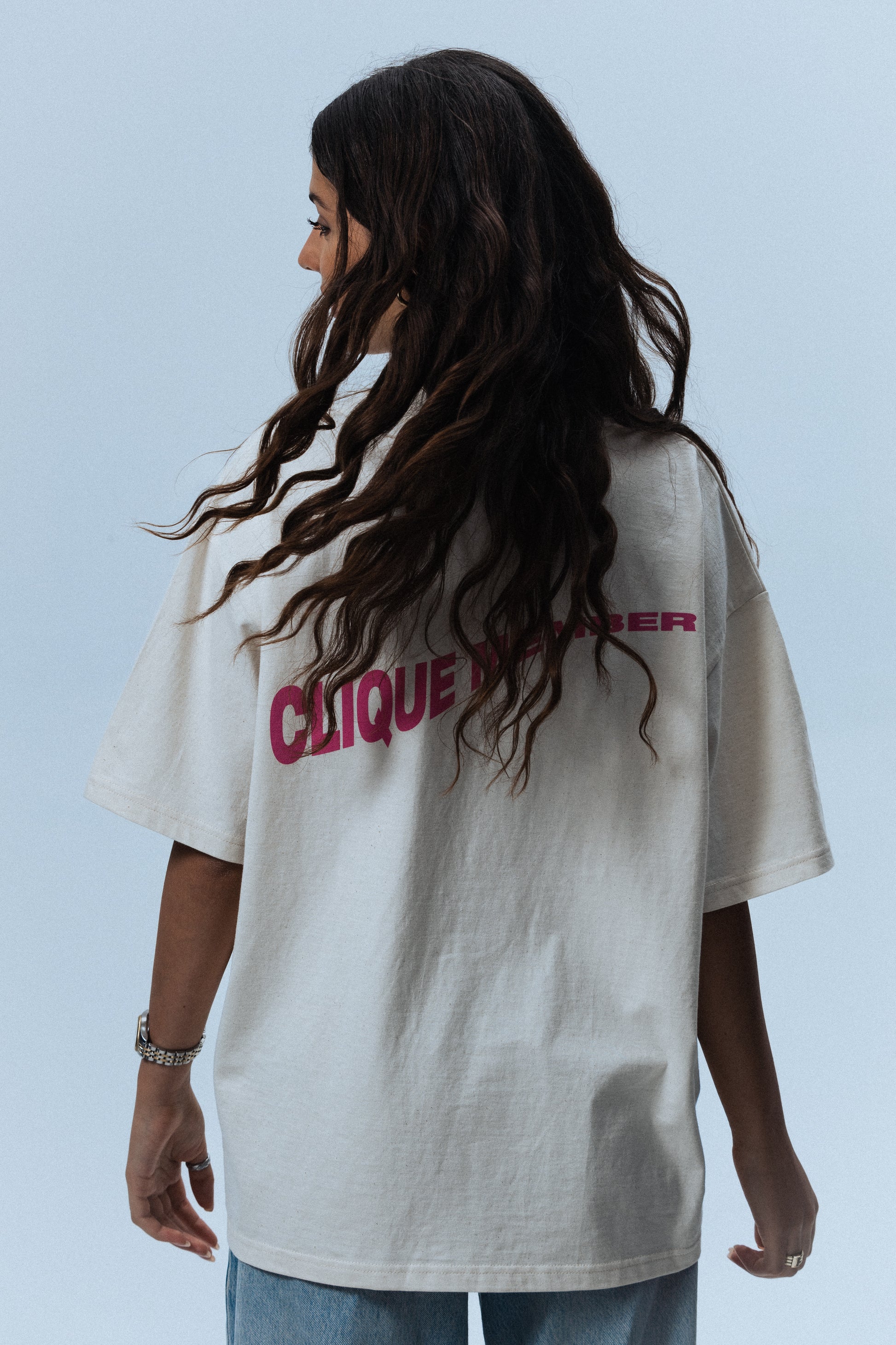 PINK CLIQUE MEMBER TEE