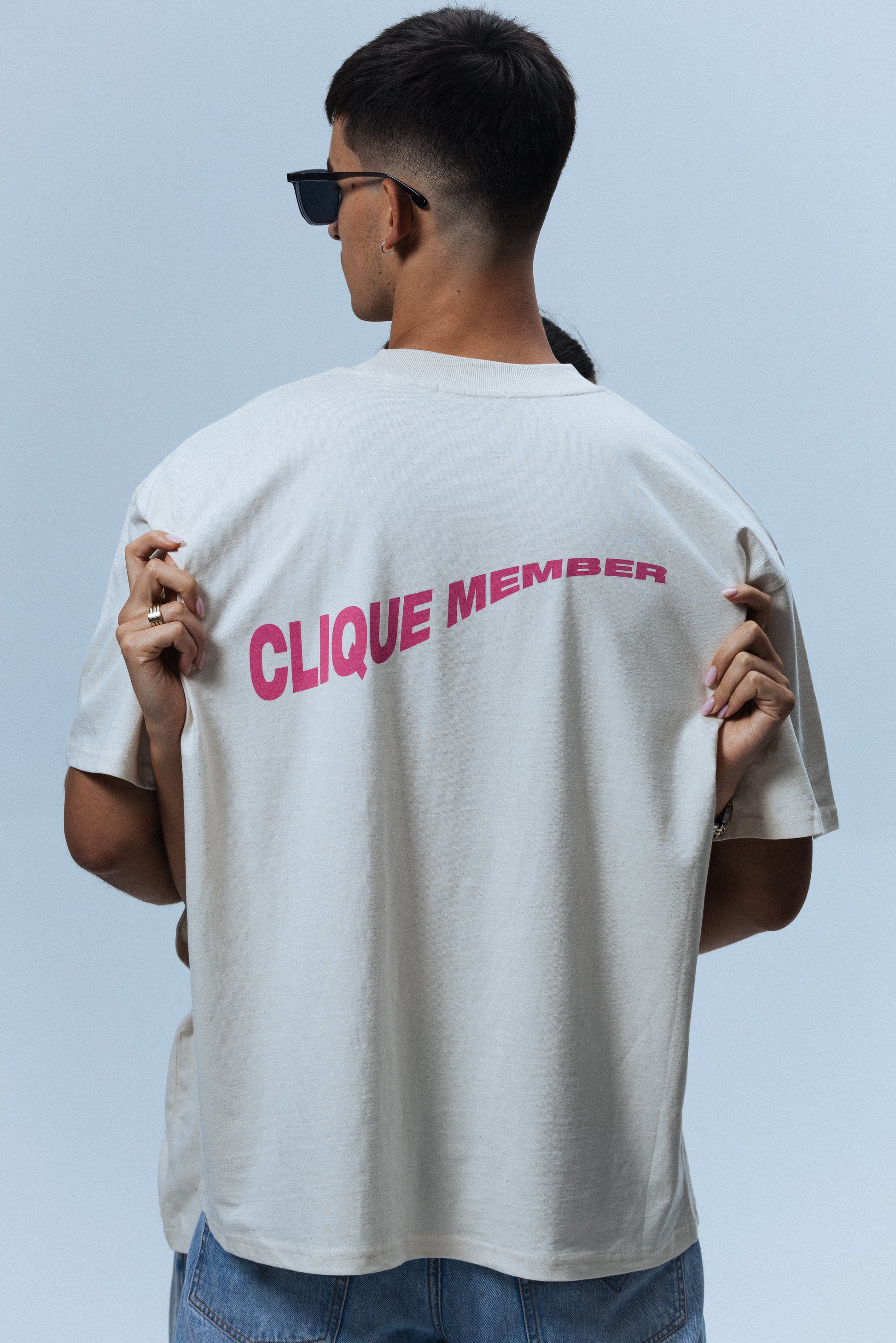PINK CLIQUE MEMBER TEE